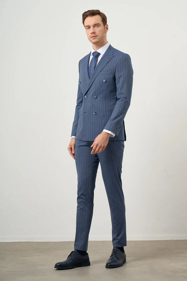 Morven Men's Double Breasted Slim Fit Suit