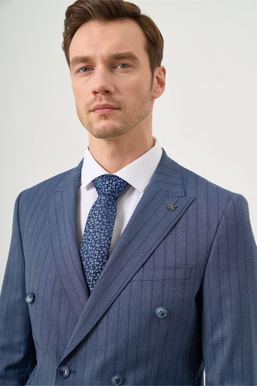Morven Men's Double Breasted Slim Fit Suit