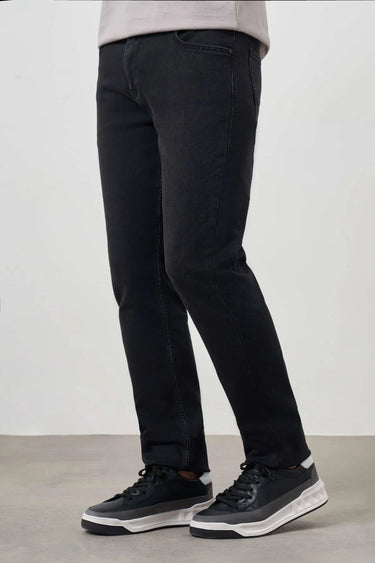 Morven Men's Black Denim 5 Pocket Dynamic Fit Jeans