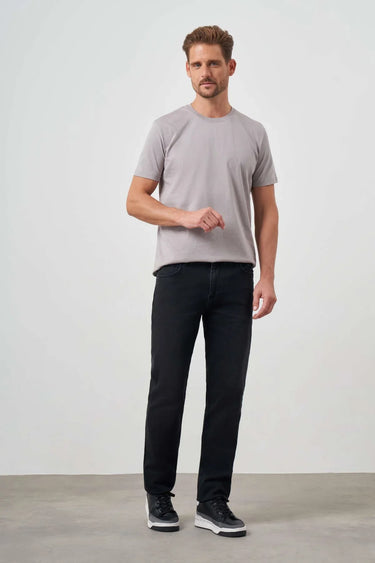 Morven Men's Black Denim 5 Pocket Dynamic Fit Jeans
