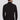 Back view of man wearing a black turtleneck sweater and dark jeans