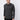 Man wearing a dark grey crew neck knit sweater and black trousers, studio background