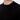 Men's black crew neck knit sweater, relaxed fit, close-up on chest and collar