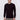 Man wearing a black crew neck long sleeve sweater and light grey trousers