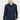 Man wearing navy long sleeve polo shirt and tan trousers, relaxed fit, casual fashion