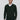 Man wearing dark green V-neck long sleeve sweater over white shirt, relaxed fit