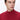 Man wearing a red slim fit turtleneck sweater against a white background