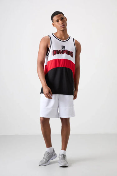 TOMMYLIFE Men's Lightweight Breathable Basketball Performance Tank