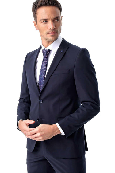 Men's Basic Plain Slim Fit Slim Cut 6 Drop Suit