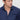 Man wearing navy blue slim fit dress shirt with spread collar