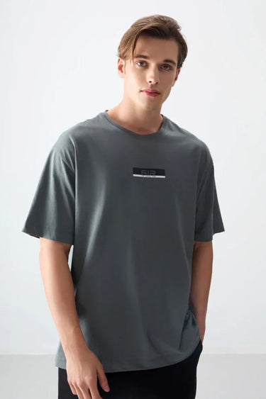 TOMMYLIFE Men's Graphic Print Oversized Soft Cotton T-Shirt