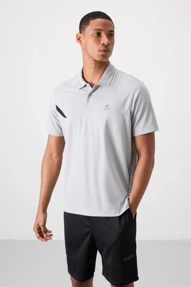 TOMMYLIFE Men's Standard Fit Breathable Performance Polo T-Shirt