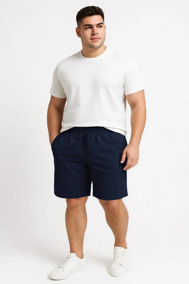 Relaxed Fit Drawstring Pocket Detail Plus Size Shorts