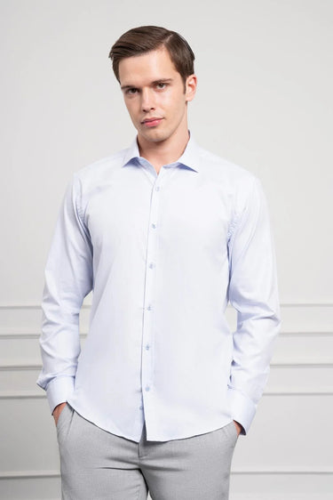 Morven Men's Cotton Trendy Slim Fit Italian Collar Shirt