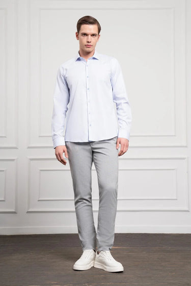 Morven Men's Cotton Trendy Slim Fit Italian Collar Shirt