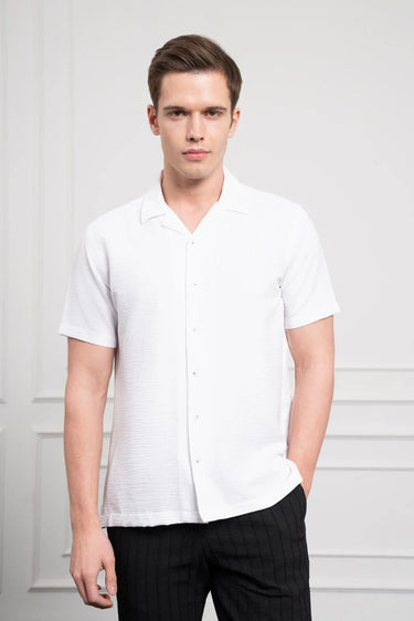 Men’s Morven Classic Apache-Collar Casual Shirt