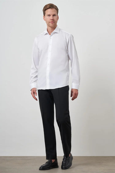 Men’s Morven Narrow-Cut Non-Iron Cotton Shirt