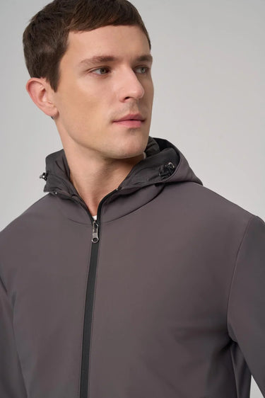 Morven Men's Reversible Dark Gray Hooded Jacket