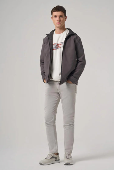 Morven Men's Reversible Dark Gray Hooded Jacket