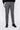 Morven Men's Gray Polyviscon Patterned Slim Fit Trousers