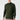 Man wearing khaki green basic half turtleneck sweater with long sleeves