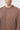 Man wearing a brown crew neck basic long sleeve t-shirt