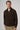 Morven Men's BROWN Zippered Bato Collar Dynamic Fit Sweatshirt