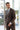 Morven Men's Brown Slim Fit Mono Collar Suit