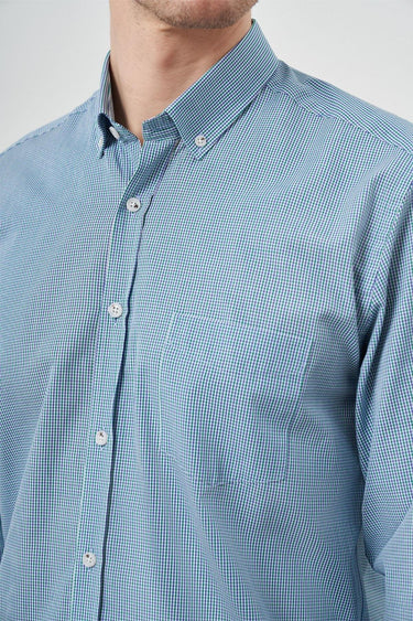 Morven Men's Cotton Plaid Button-Down Regular Fit Shirt