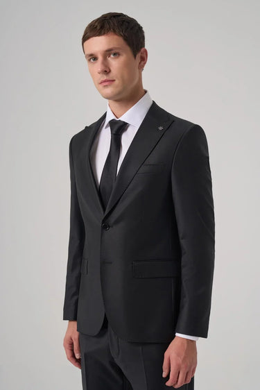 Morven Men's Wool Slim Fit Pointed Collar Suit