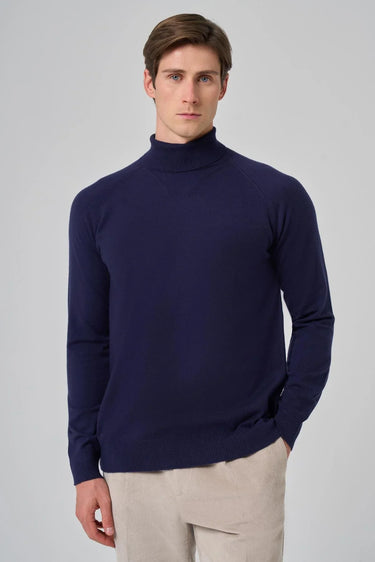 Morven Men's Trend Core Spun Turtleneck Dynamic Fit Relaxed Cut Knitwear