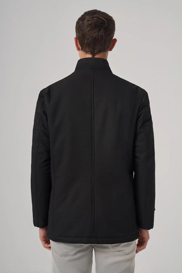Morven Men's Black Dynamic Fit Relaxed Cut Jacket