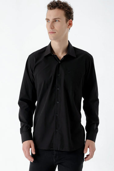 Morven Men's Basic Regular Fit Shirt with Pockets