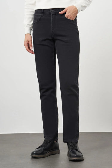 Morven Men's Black Denim 5-Pocket Dynamic Fit Jeans