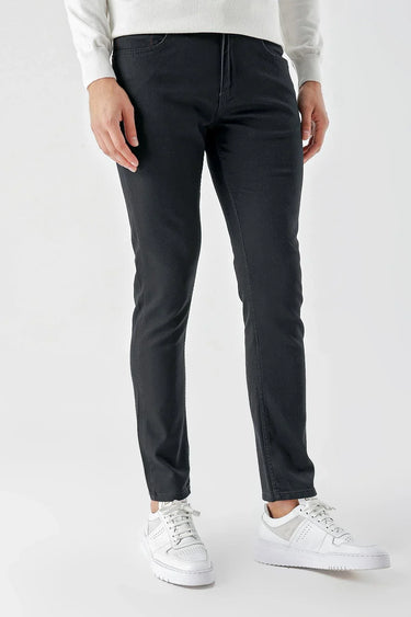 Morven Men's Black Seasonal Cotton 5 Pocket Slim Fit Jeans