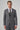 Morven Men's Black Patterned Slim Fit Suit with Vest