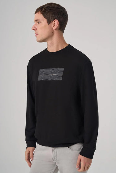 Morven Men's Trend Printed Crew Neck Sweatshirt