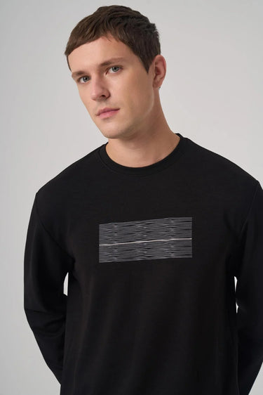 Morven Men's Trend Printed Crew Neck Sweatshirt