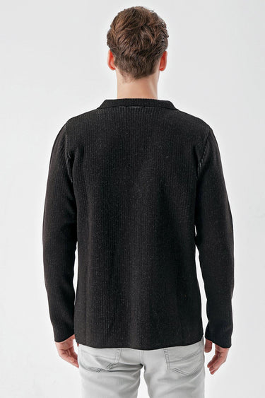 Morven Men's Trendy Patterned Buttoned Knitwear Cardigan