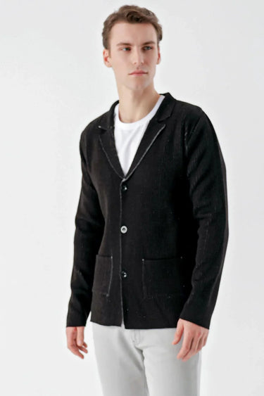 Morven Men's Trendy Patterned Buttoned Knitwear Cardigan
