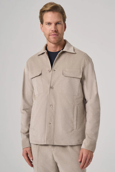 Morven Men's Double Pocket Velvet Shirt Jacket