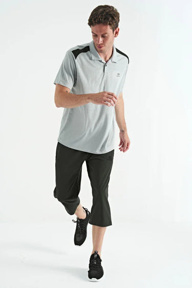 Men's Standard Fit Lace-Up Capri Pants with Zipper Pocket