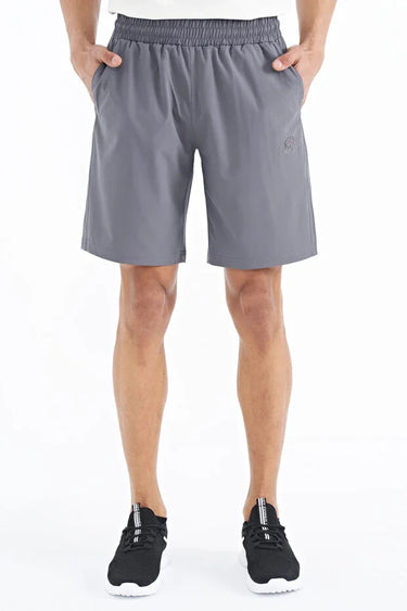 Men's Casual Shorts with Side Pocket & Elastic Waist