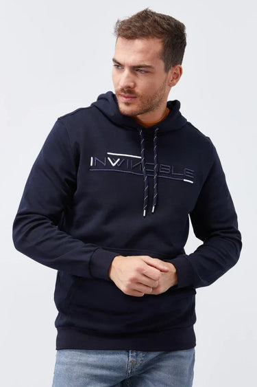 TOMMYLIFE Men's Standard Fit Hooded Sweatshirt with Front Kangaroo Pocket