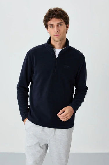 River Stand Collar Men’s Fleece Sweatshirt