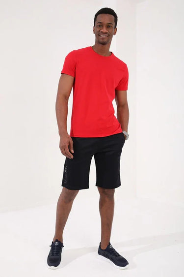 Men's Standard Fit Shorts with Drawstring & Zip Pocket