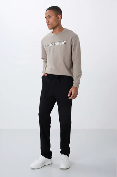 TOMMYLIFE Men's Sweatpants with Drawstring & Pockets – Standard Fit