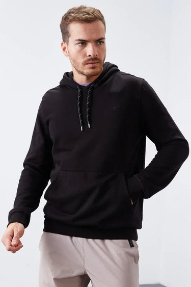 TOMMYLIFE Men's Standard Fit Hooded With Classic Kangaroo Pocket