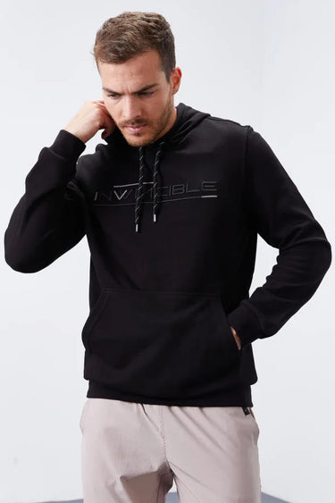 TOMMYLIFE Men's Standard Fit Hooded Sweatshirt with Front Kangaroo Pocket