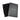 Black polo shirt neatly folded in a black gift box with Morven branding